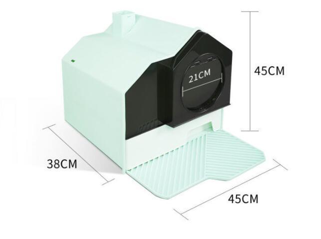 Enclosed Pet Oasis: The Ultimate Odor-Free Cat Litter Box-1