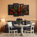 4 Piece Spice Spoon Canvas Art Set For Kitchen Wall Decor