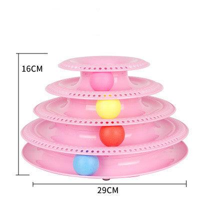 Interactive Cat Ball Tower Tracks Toy - Fun And Engaging Playtime For Your Feline Friend-1