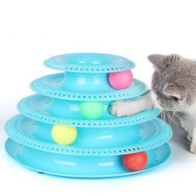 Interactive Cat Ball Tower Tracks Toy - Fun And Engaging Playtime For Your Feline Friend-2