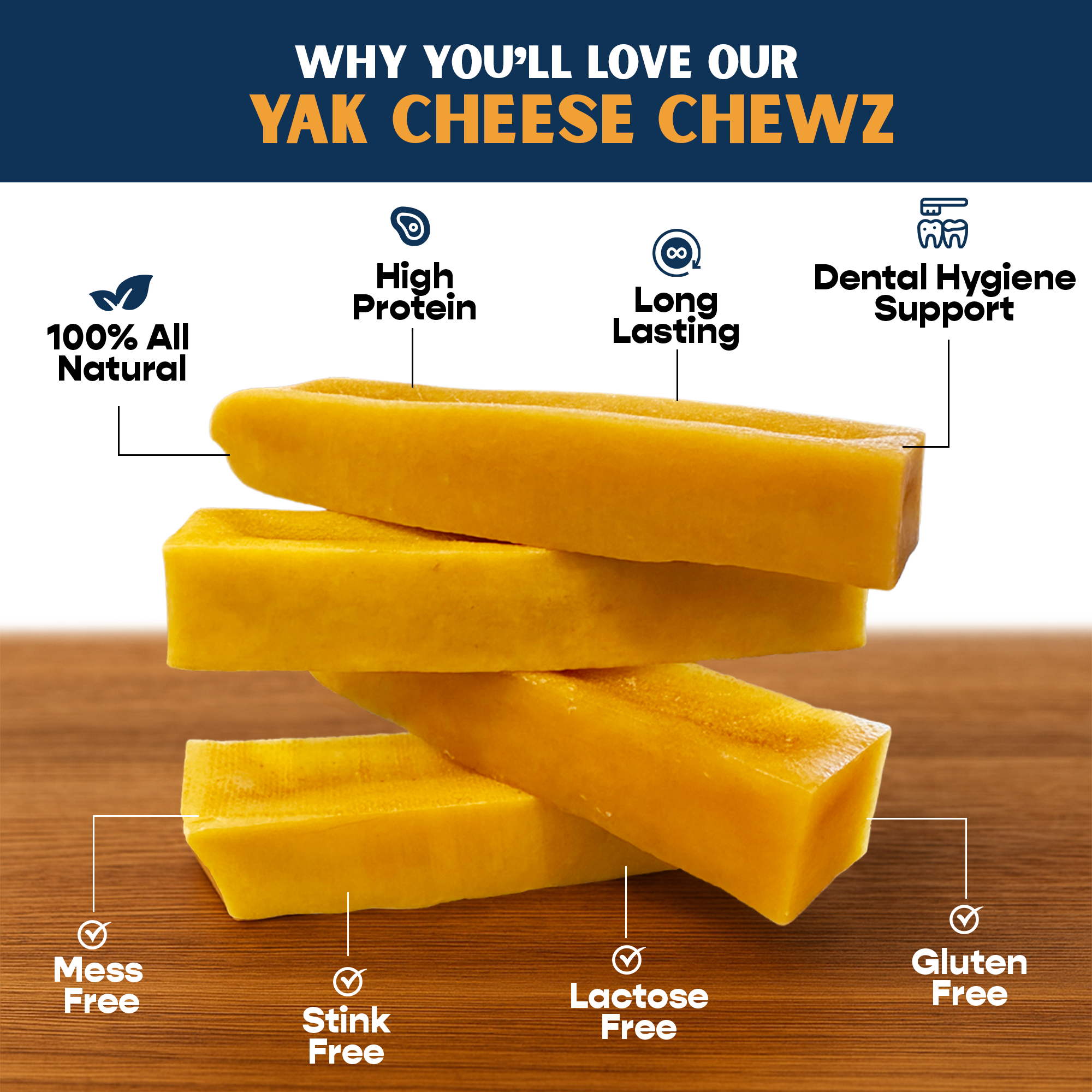 Flavored Large Yak Cheese (3 Pack) in Hand Woven Bag-1