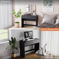 Black Vanity Desk With Advanced Organizational Storage