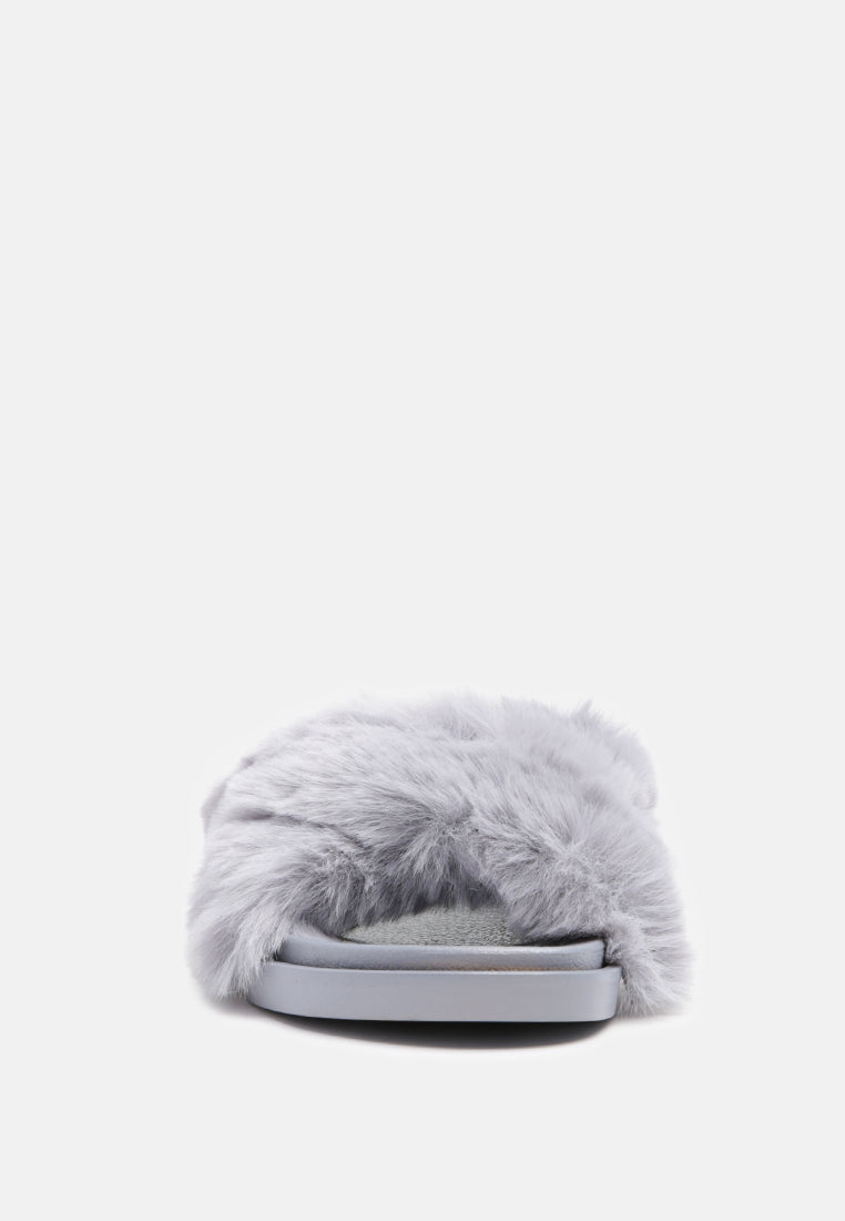 Homey Fur Slip-On Flats